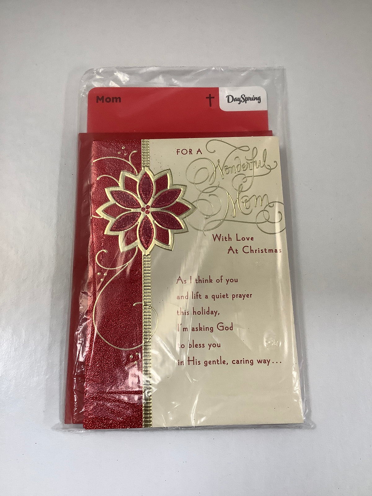 Card-Mom-Christmas-Red Poinsettia-6240621