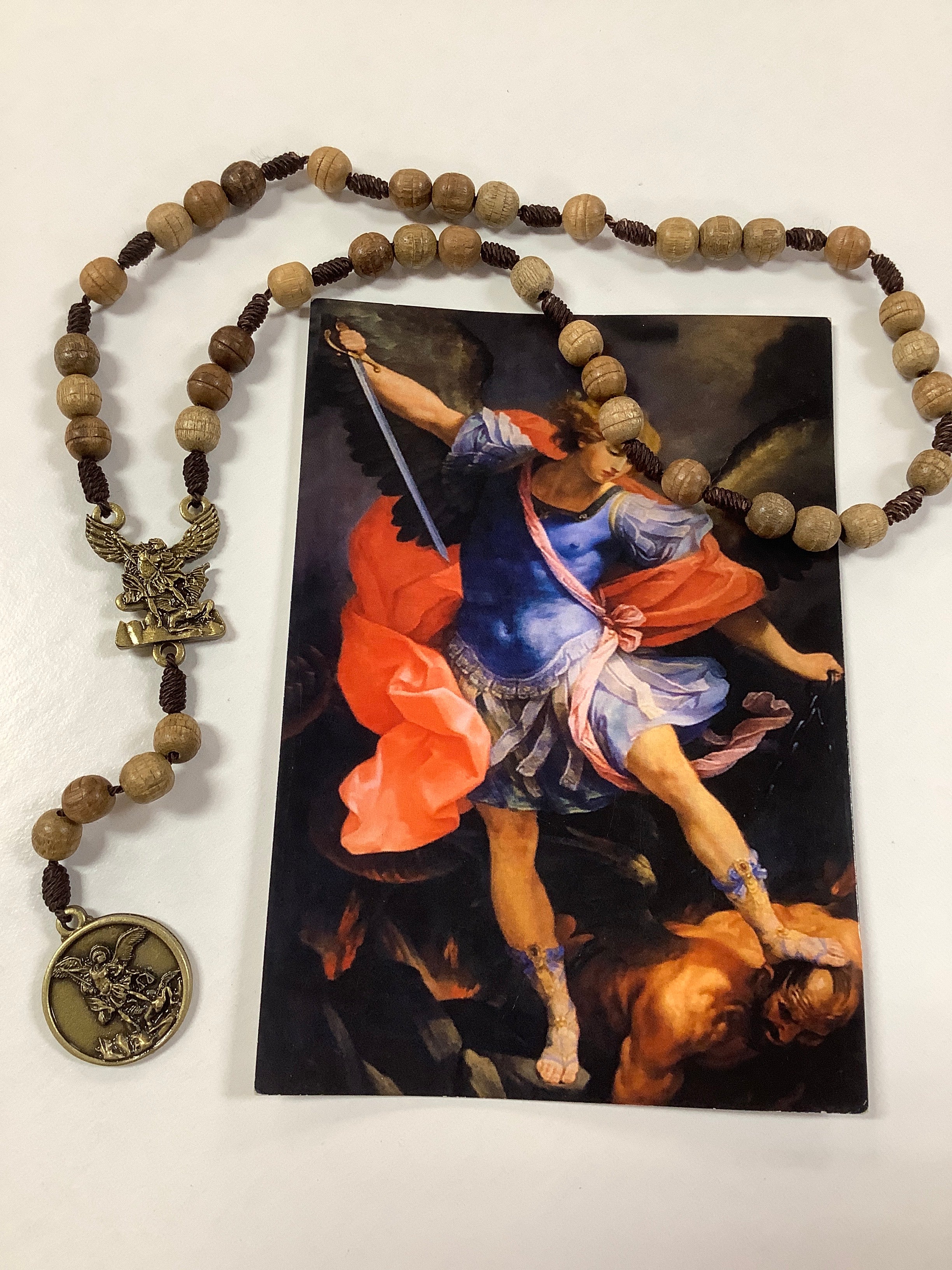 Rosary-St Michael-Wooden