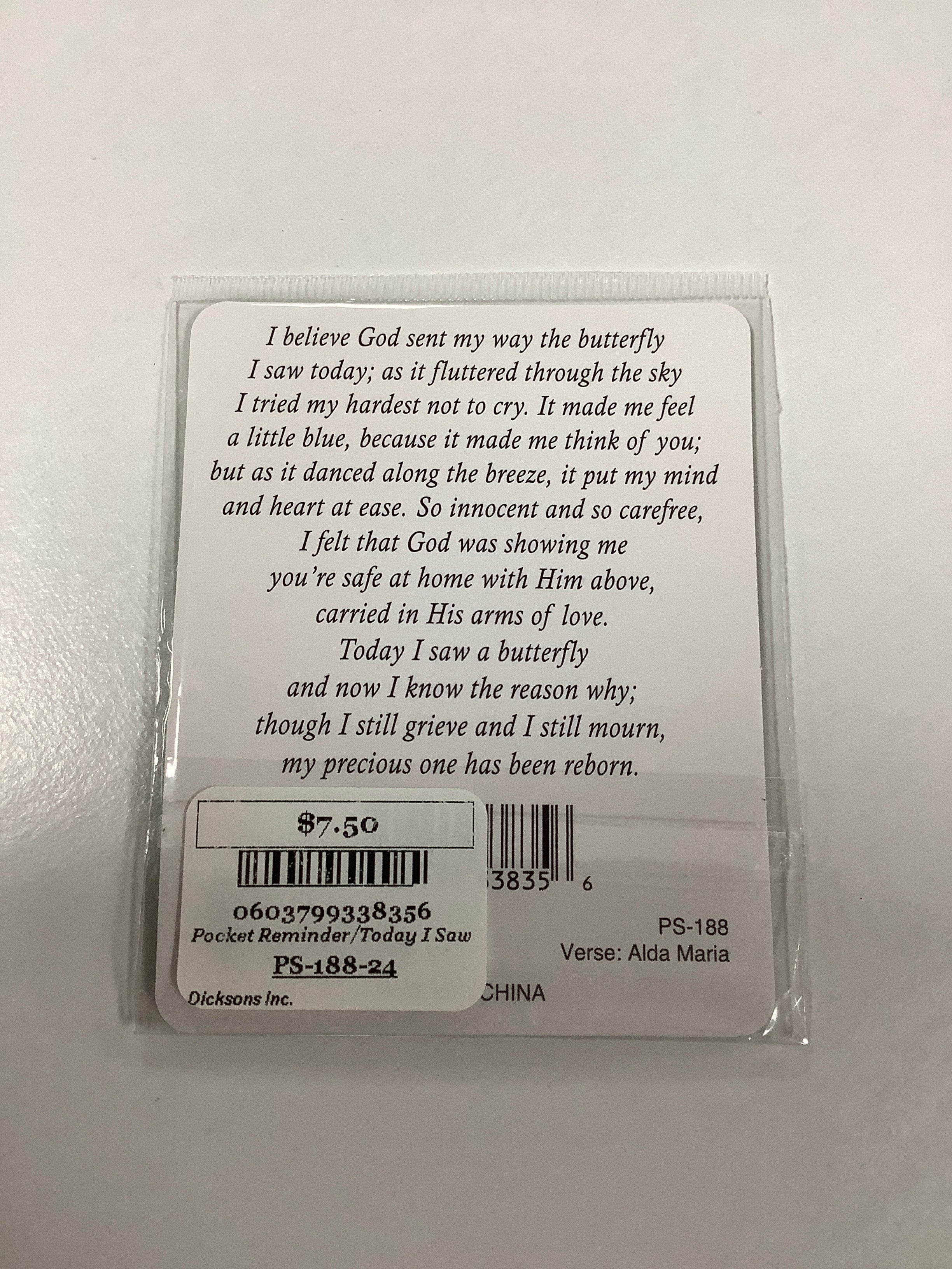 Pocket Reminder/Today I Saw A B-Grief