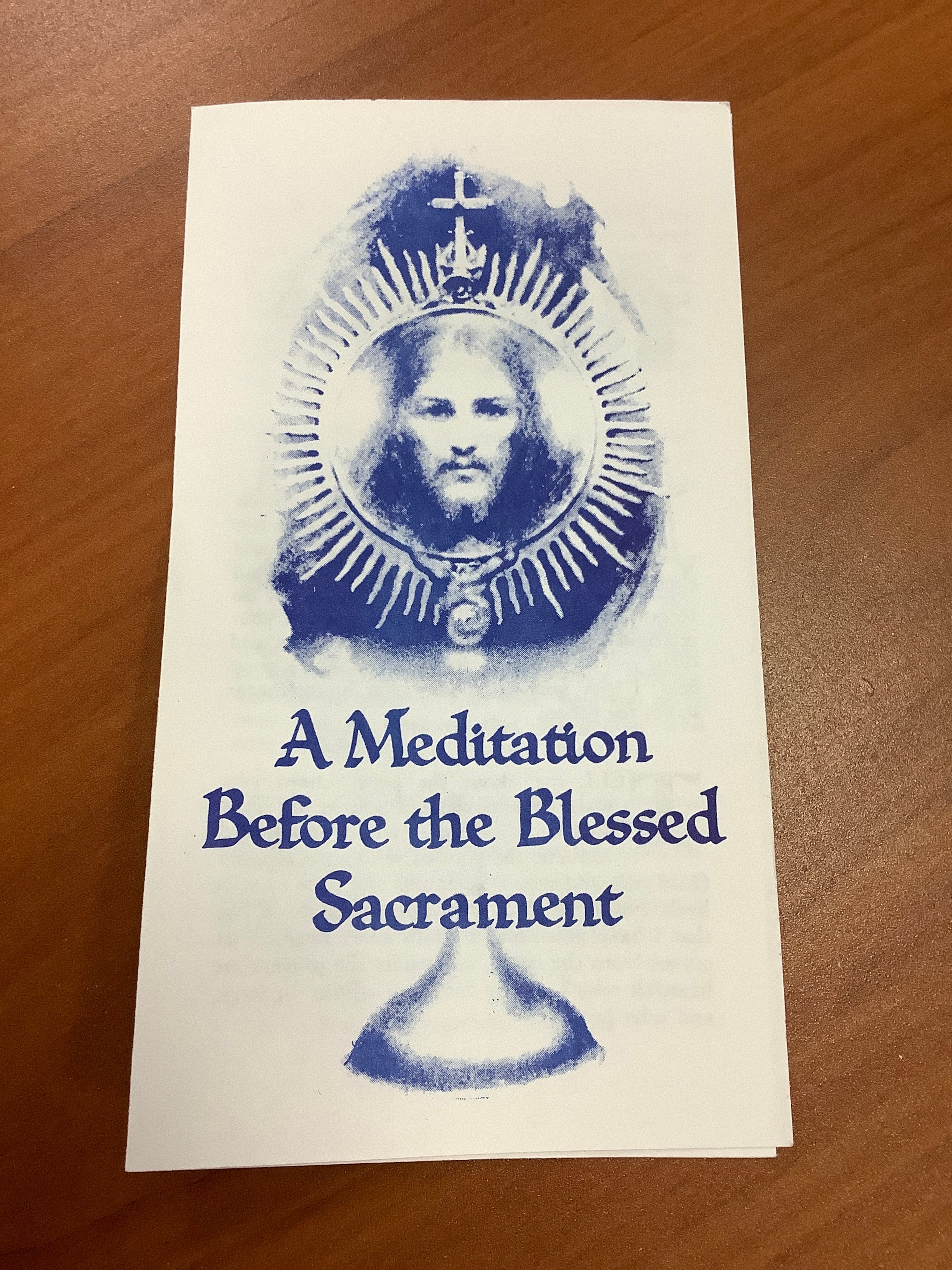 Pamphlet/EN/Blessed Sacrament-English