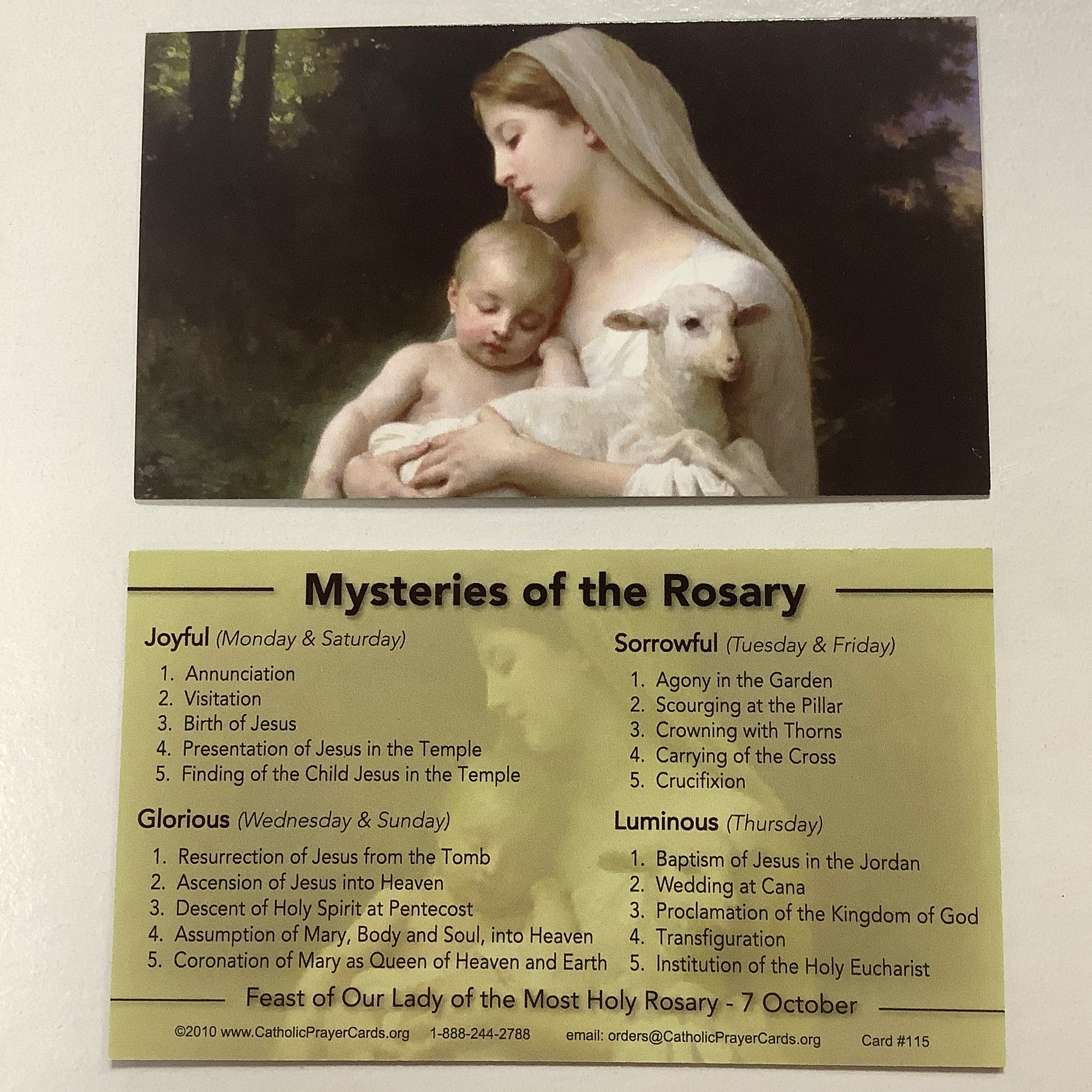 BM-#115/CPC-Mysteries of the Rosary