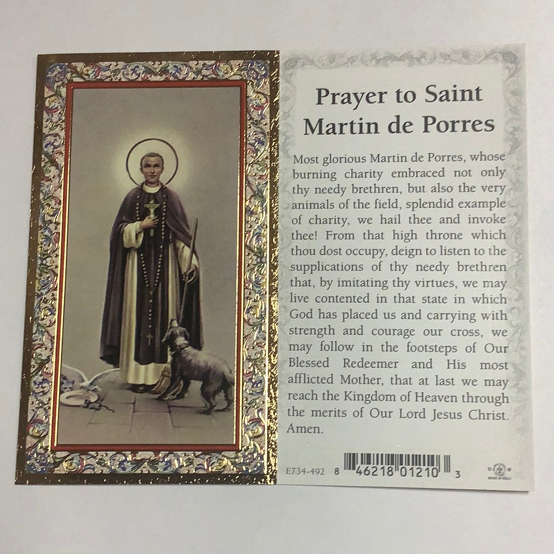 BM-gold-embossed-St Martin de Porres-E734-492