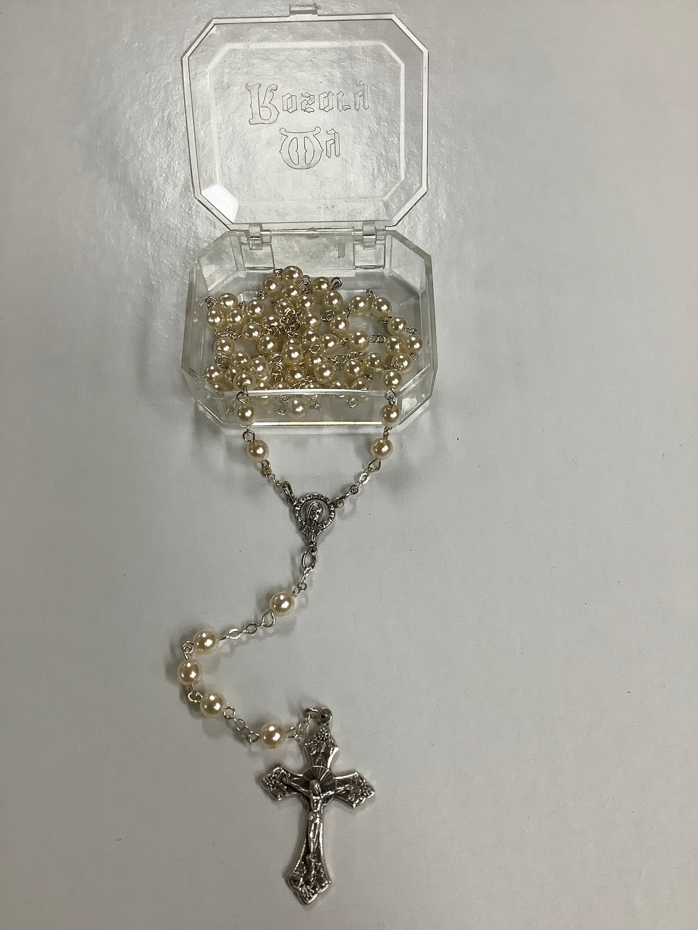 Rosary/5MM/Imit.Pearl