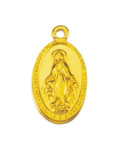 Medal-Miraculous-Gold Finish-11/16"
