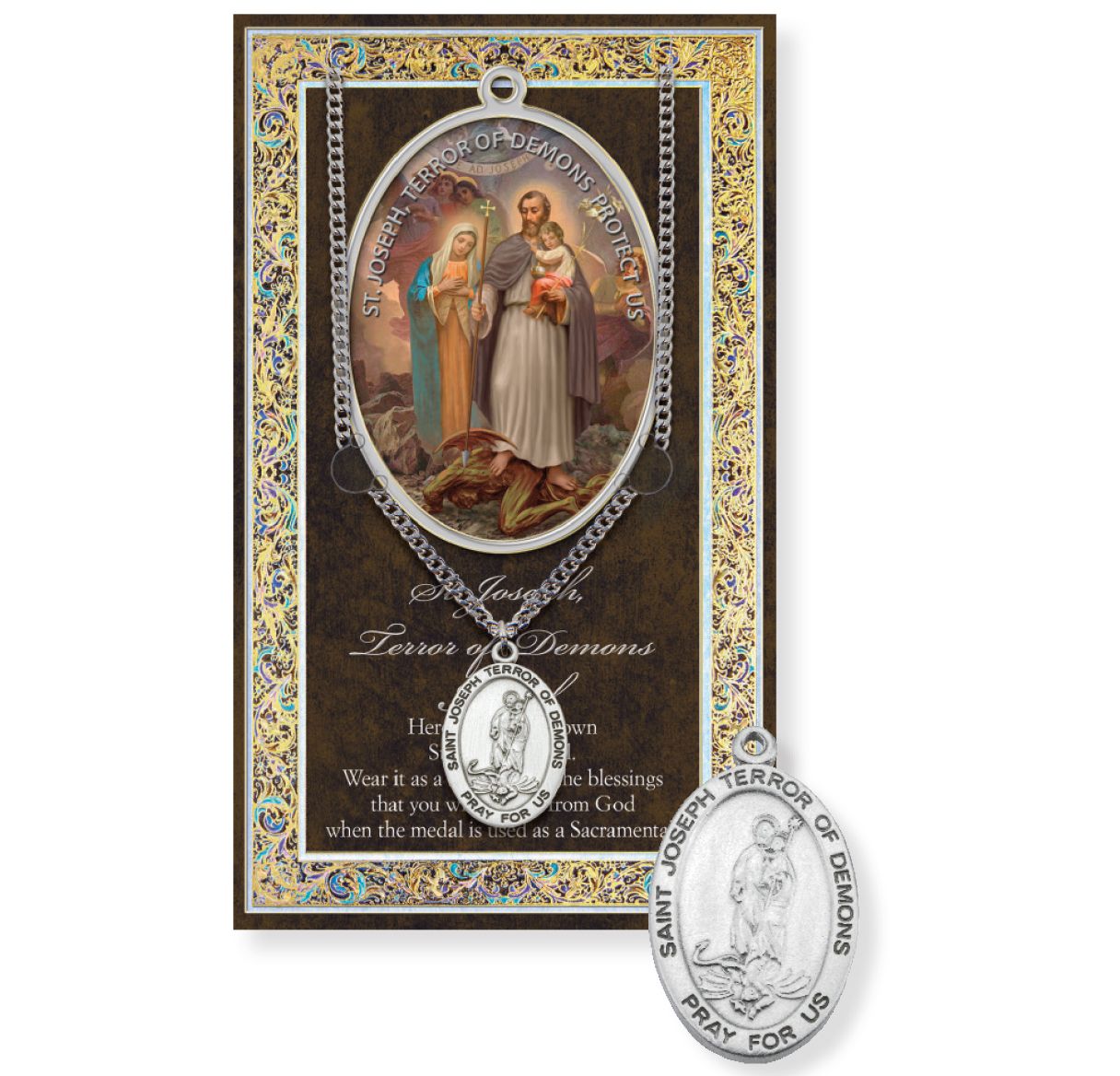 Necklace/Prayer/St.Joseph/Demon