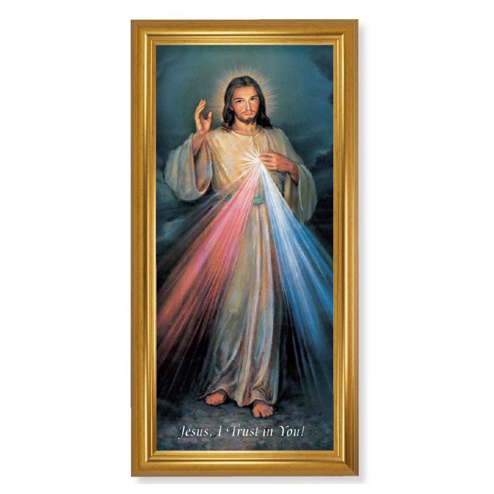 Print-Divine Mercy-Gold Frame