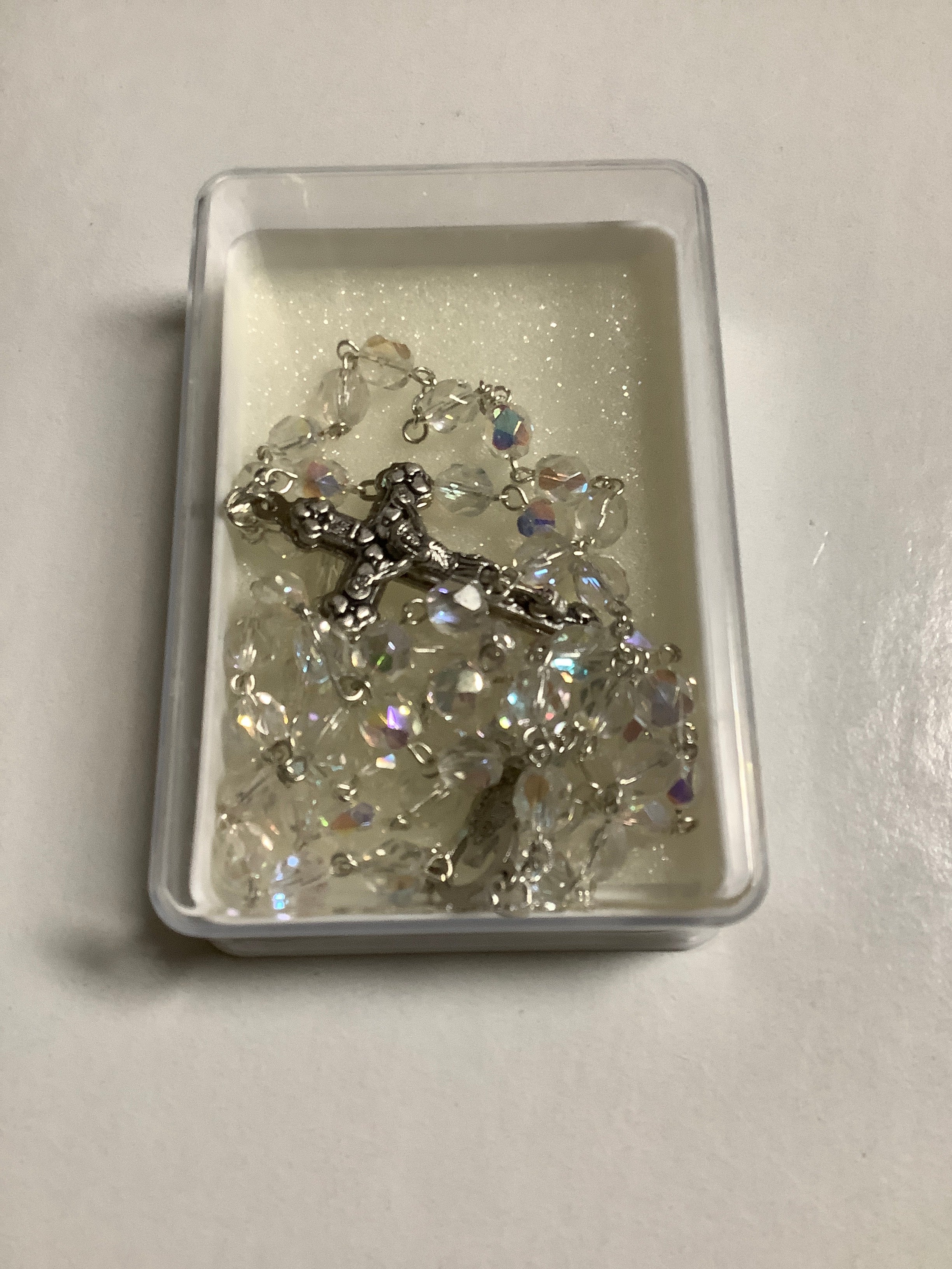 Rosary/6mm/Crystal/April/