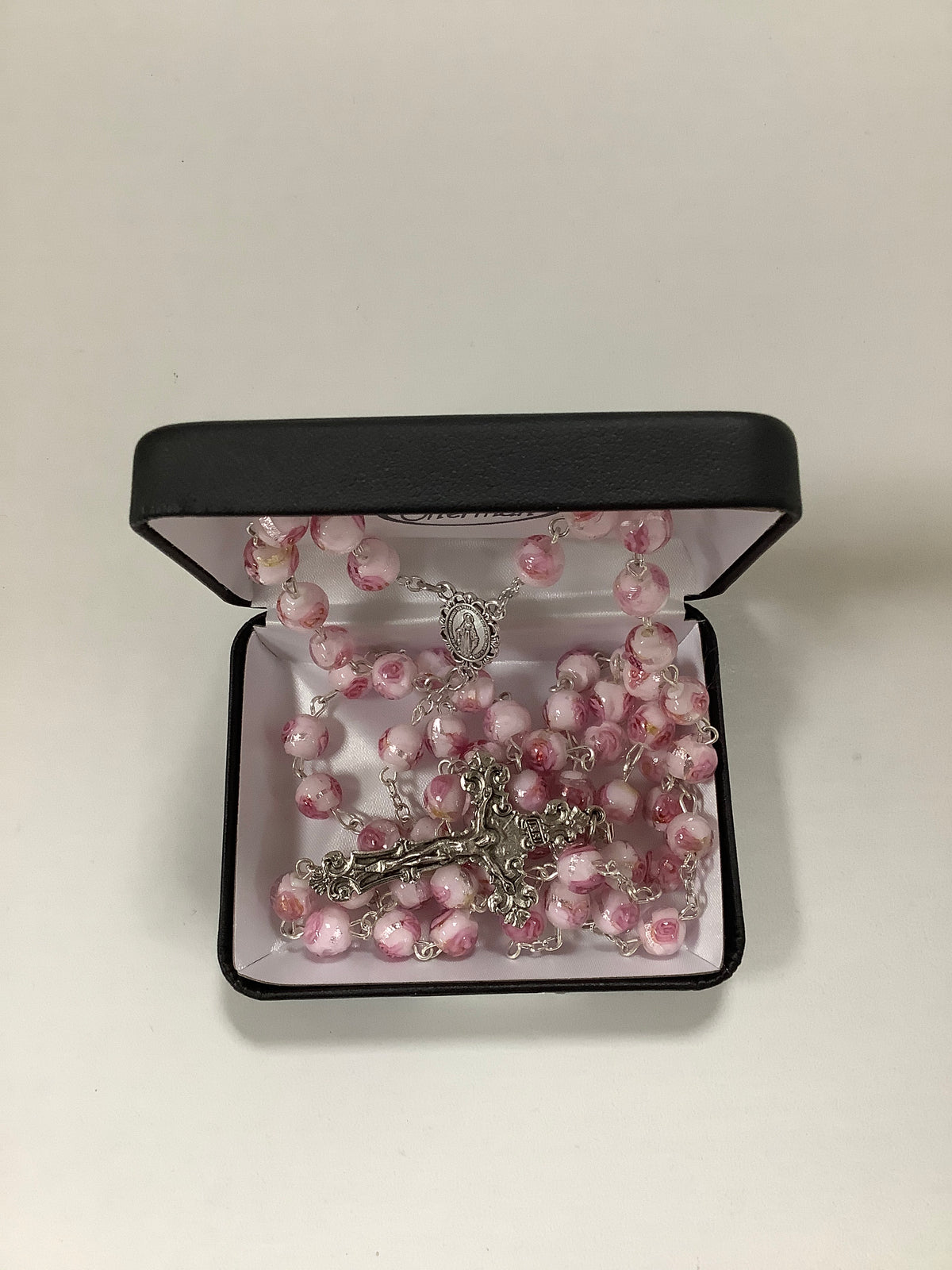 Rosary-MuranoPink-Glass