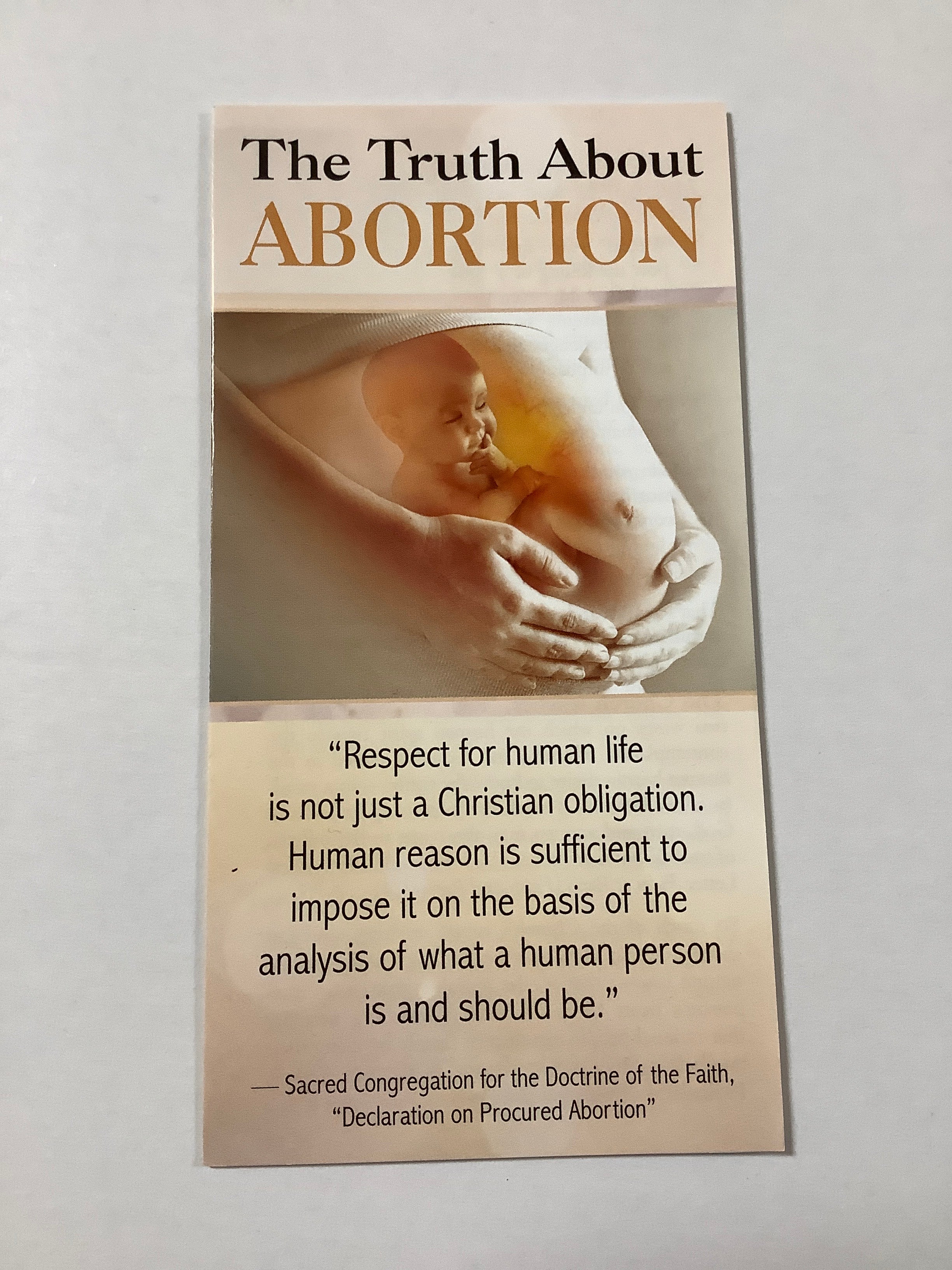 Pamphlet/The Truth About Abortion