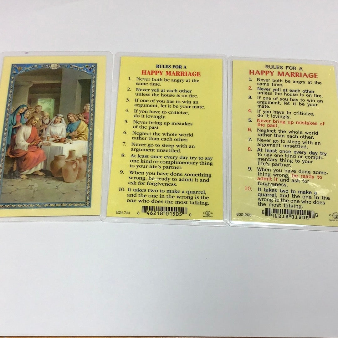 BM-laminated-Rules For A Happy Marriage-800-263/E24-744
