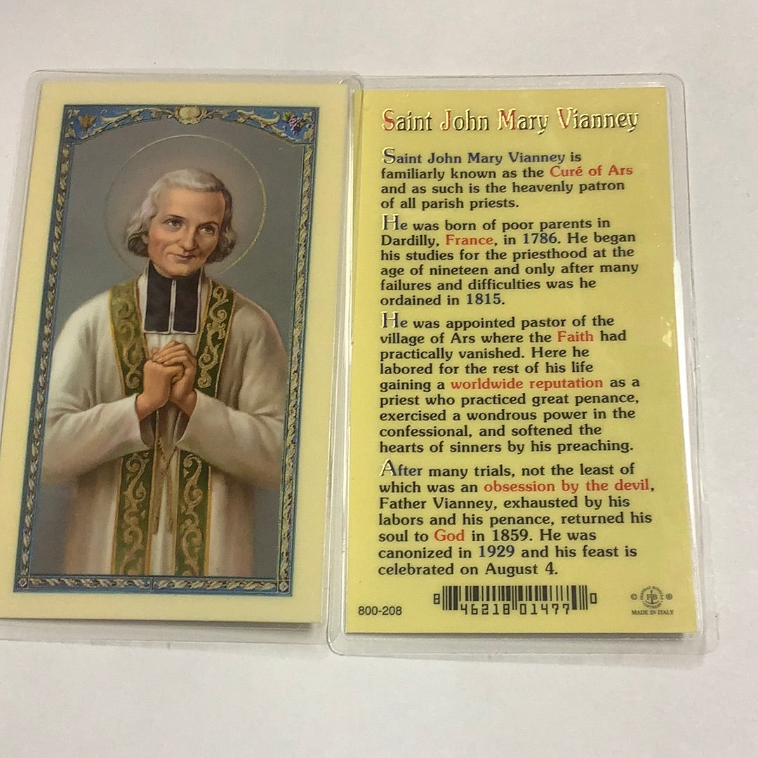 BM-laminated-St John Mary Vianney-800-208