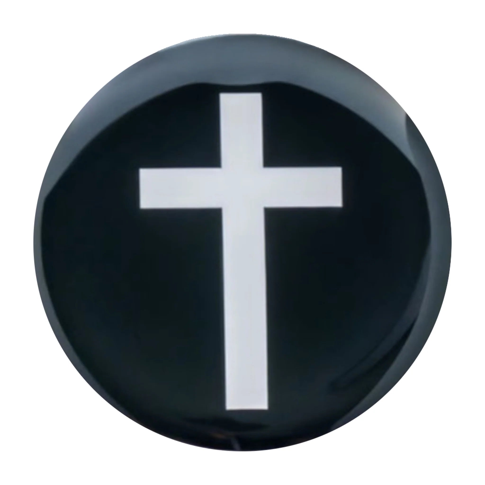 Sticker-Tap To Pray-Acrylic-Black-Cross