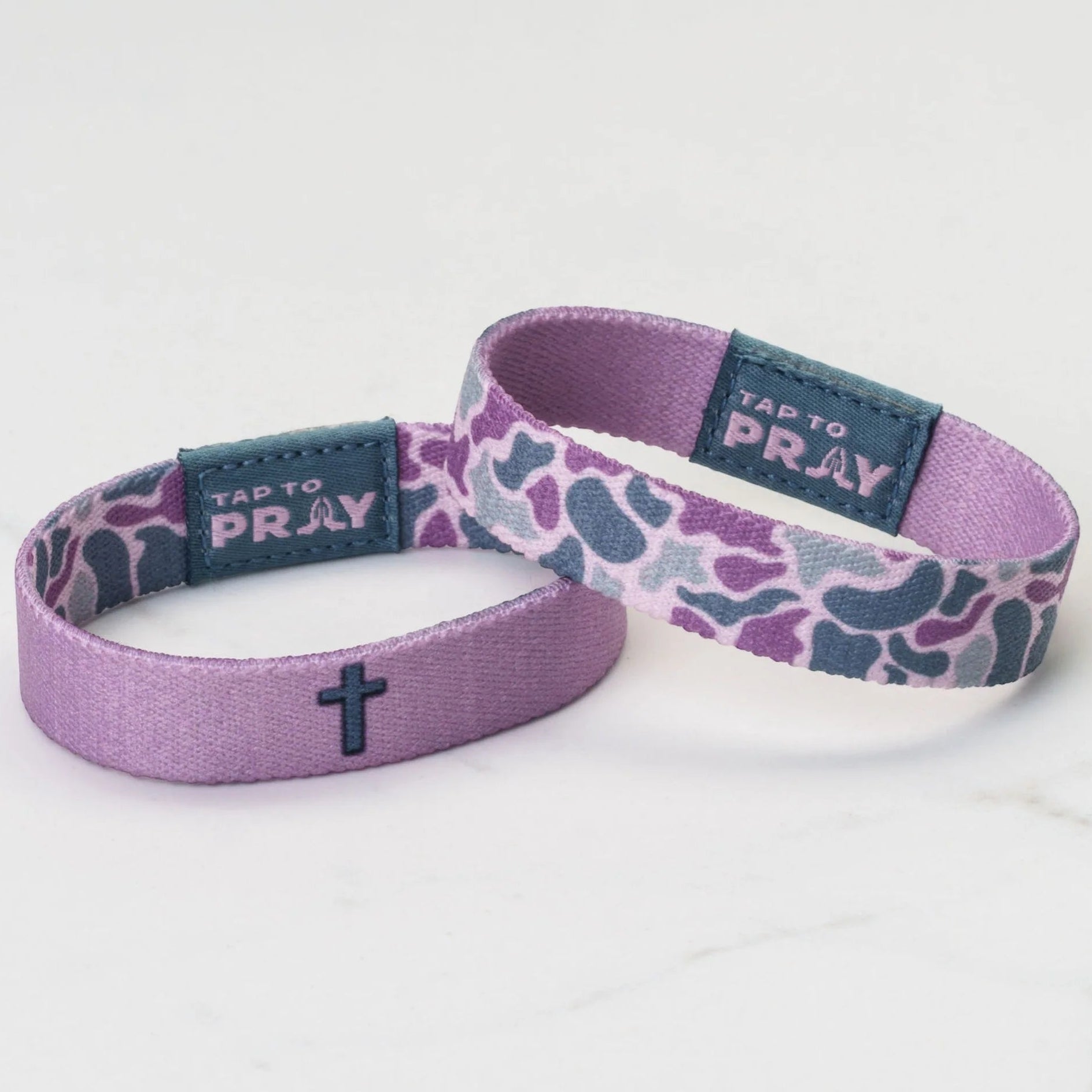 Bracelet-Tap To Pray-River Rock Camo-Lilac