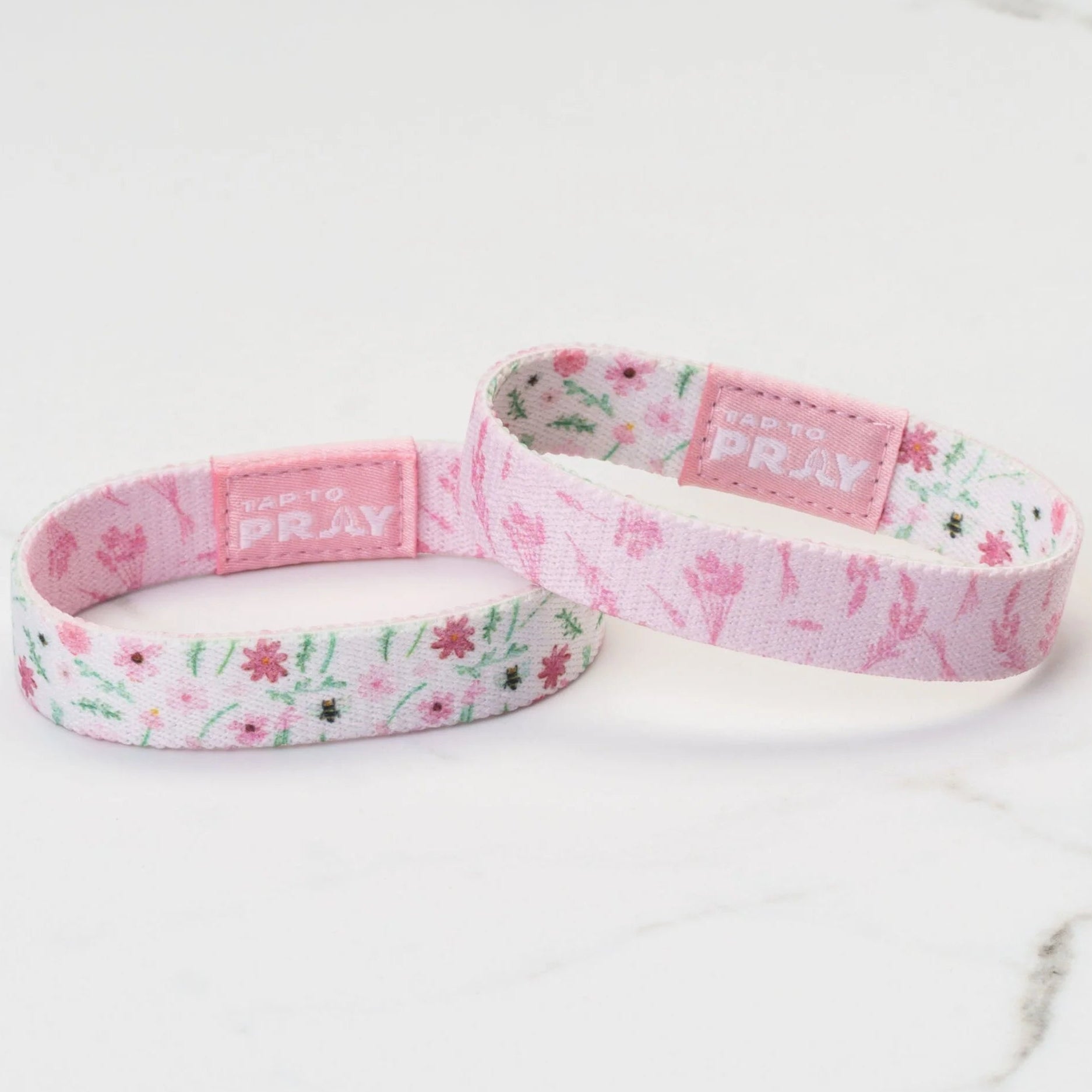 Bracelet-Tap To Pray-Meadows-White