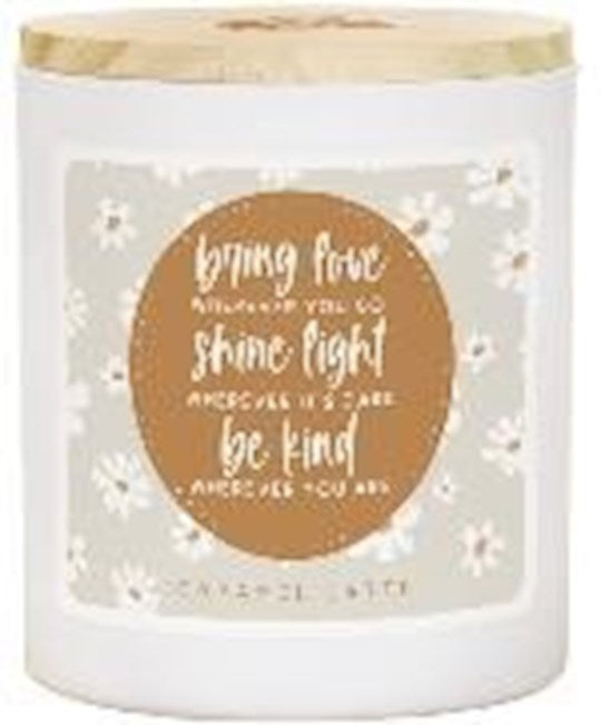 Candle-Dual Wick-Caramel Latte-Bring Love