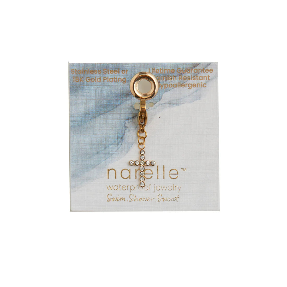 Jewelry-Charm-Cross-Narelle-Waterproof-Gold