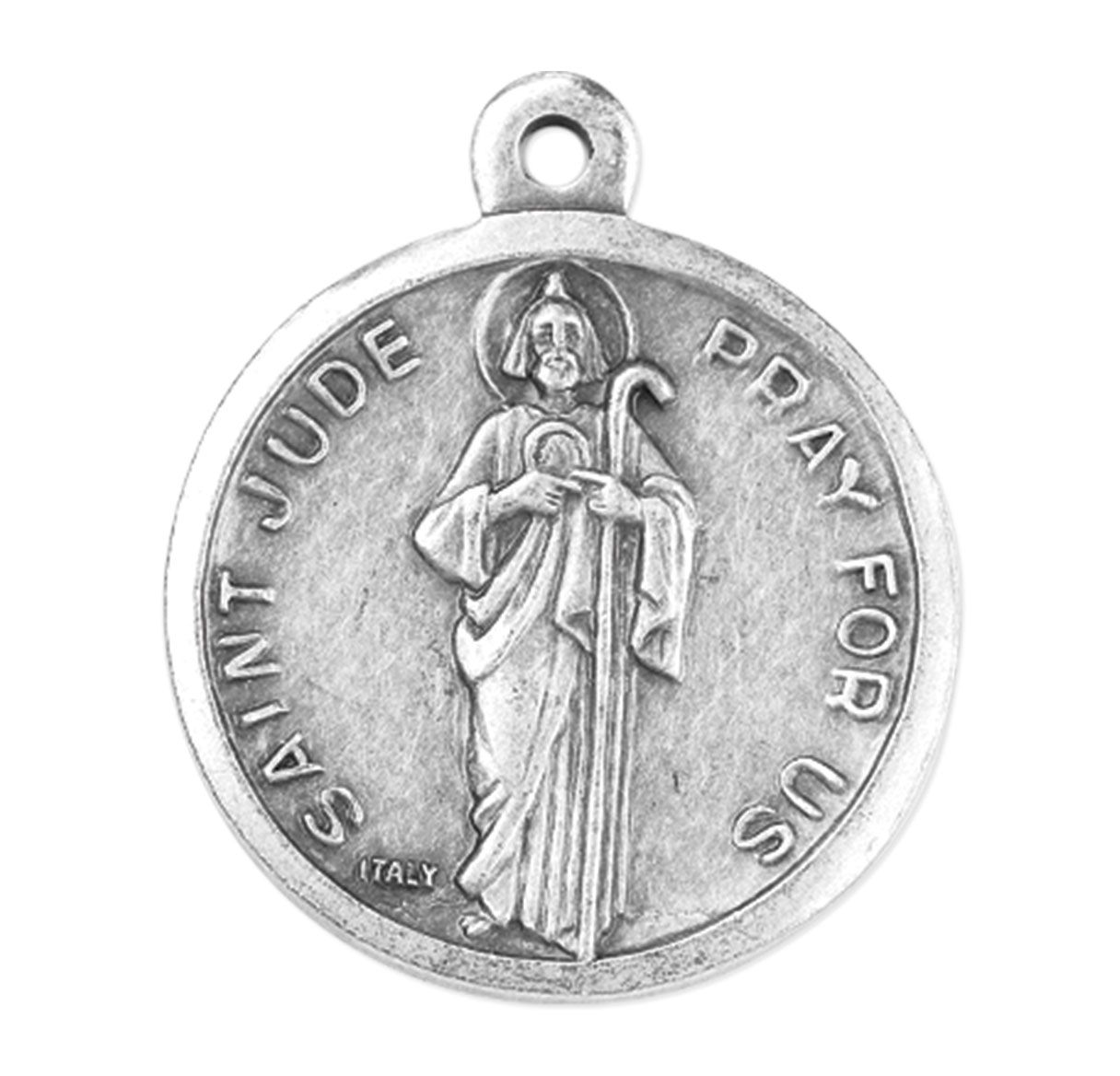 Medal/St Jude/Oxidized
