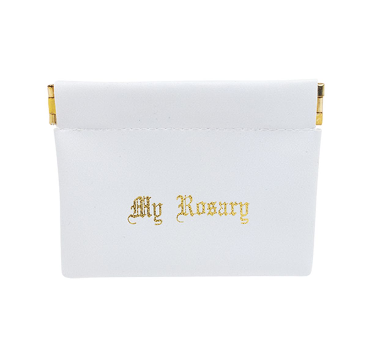 Rosary Case/White/Snap