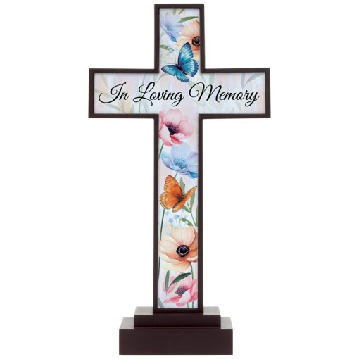 Cross-LED-Pedestal-In Loving Memory