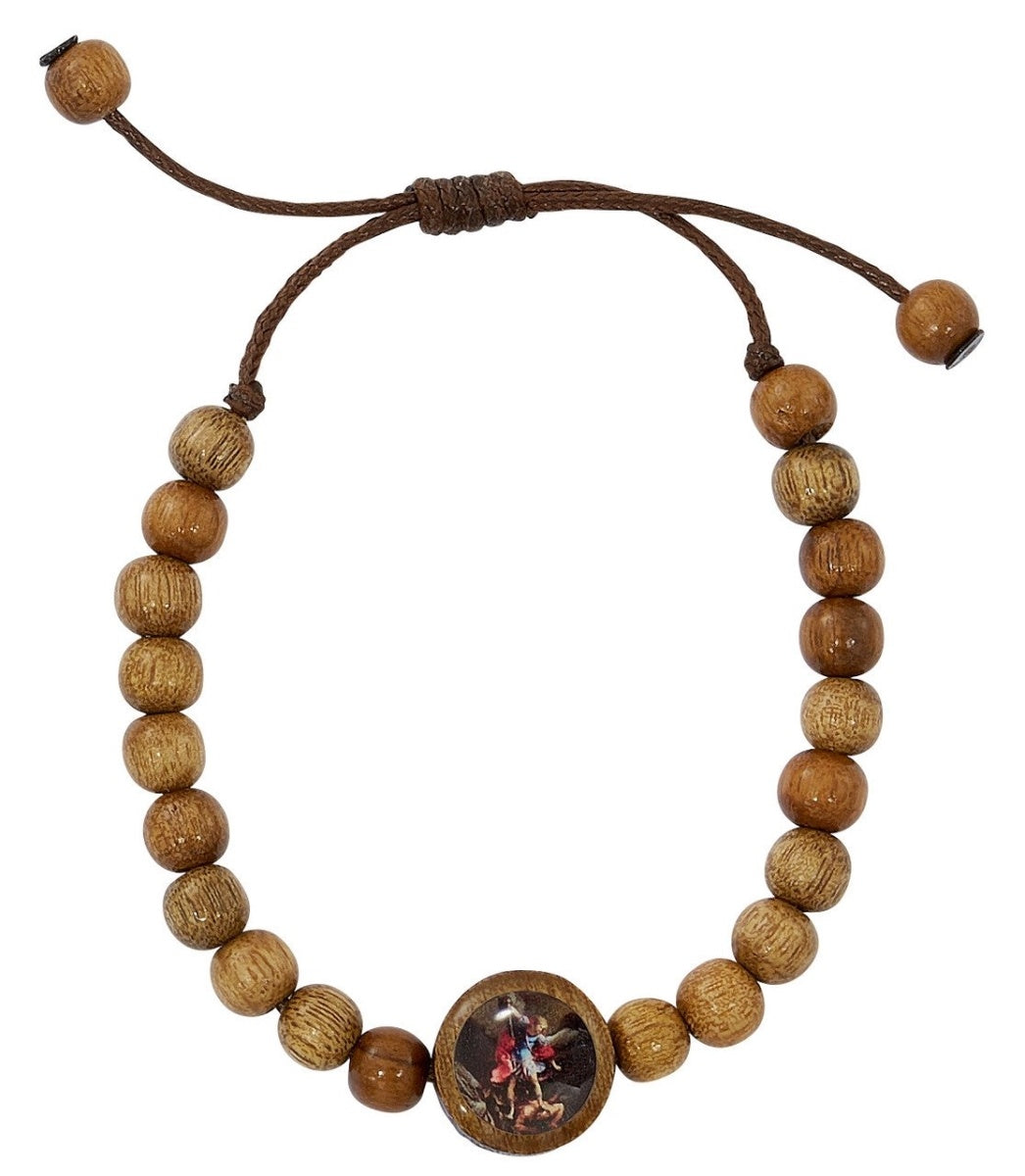 Bracelet/StMichael/Wood/Adjusta