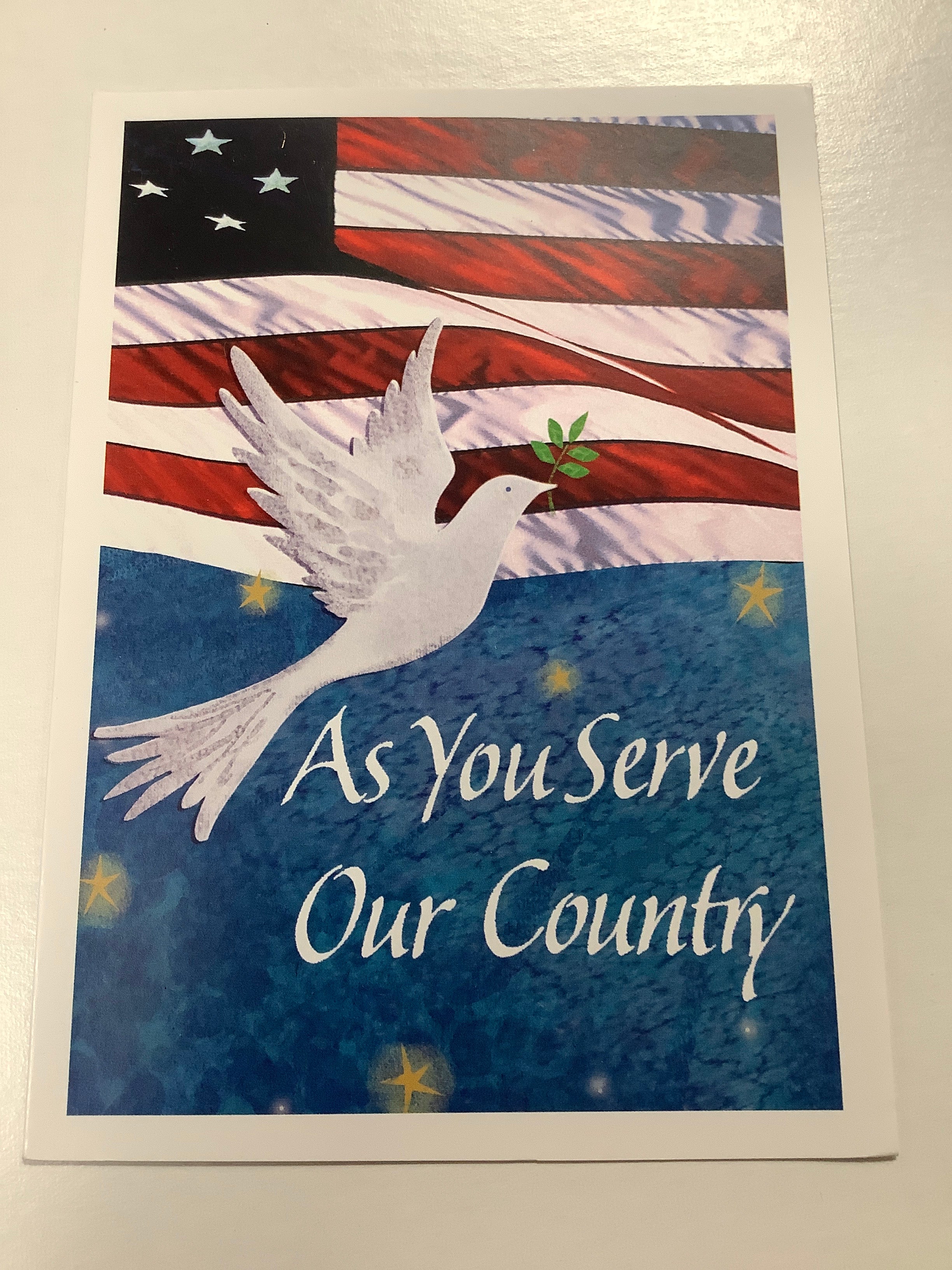Card/As You Serve Our Country