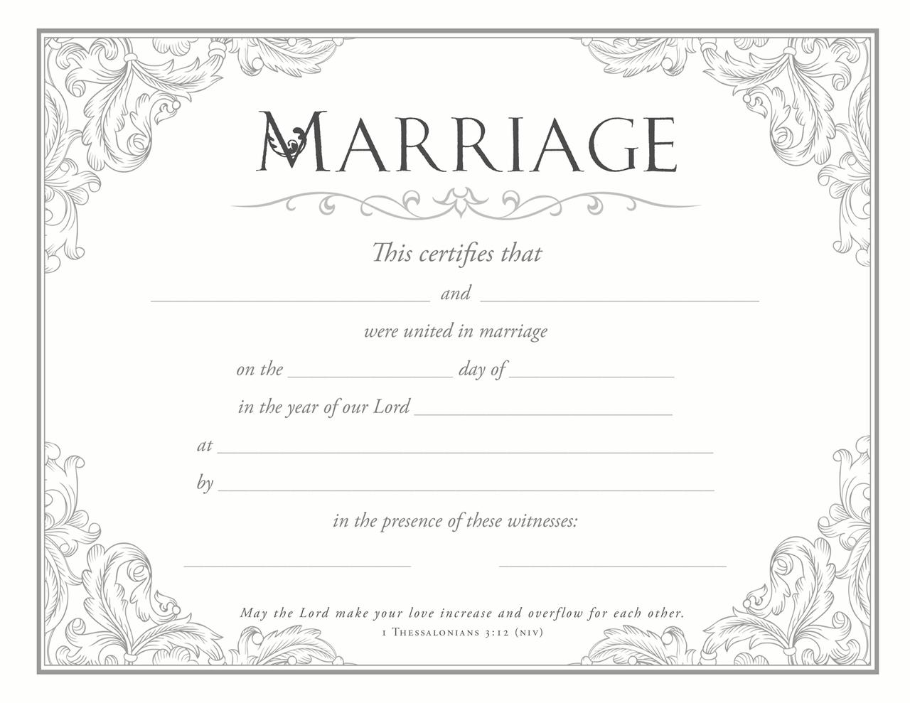 Certificate/Marriage/U2812