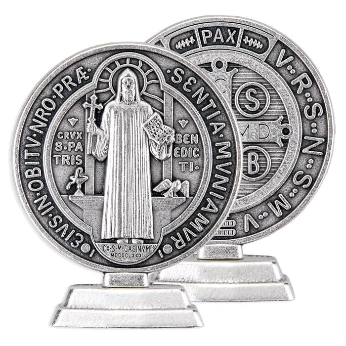 Standing Medal-ST Benedict-2 1/2"