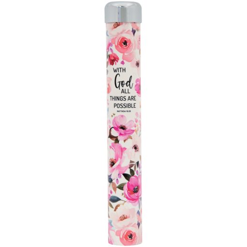 Garden Pole-Pink Floral-Mat 19:26-All Things Possible