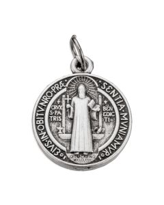 Medal-St Benedict-Silver-3/4" (thicker)