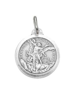 Medal-St Michael-Oxidized-3"