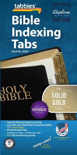 Bible Tabs/Catholic/Gold/58351