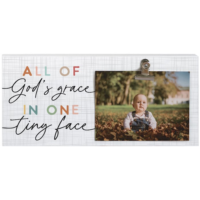 Plaque-Photo Clip-God's Grace Tiny Face-CLP1566