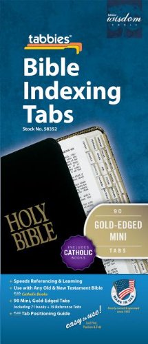 Bible Tabs/Catholic/Mini/Gold