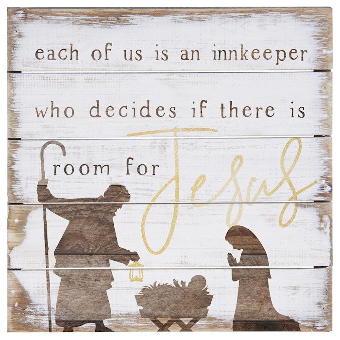 Sign-Innkeeper Jesus-Wood