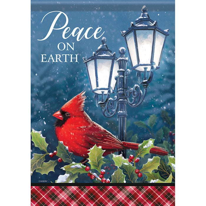 Garden Flag-Peace Night Lights-Christmas