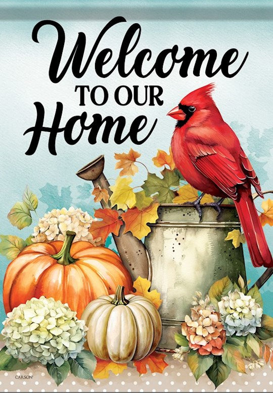 Garden Flag-Harvest Cardinal