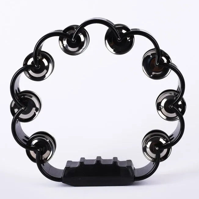 Tambourine/8"/Black/Scalloped