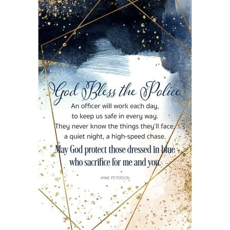 Plaque-God Bless Police-9520