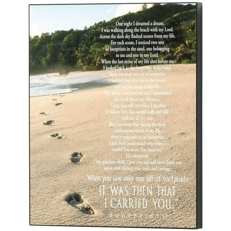 Plaque-Footprints In The Sand