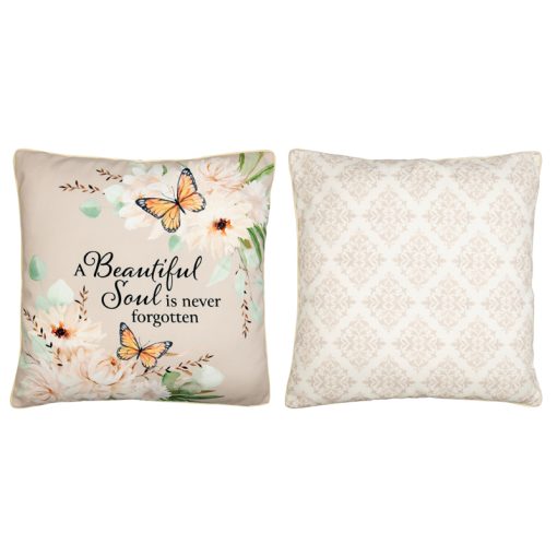 Pillow-18"-Butterflies-A Beautiful Soul