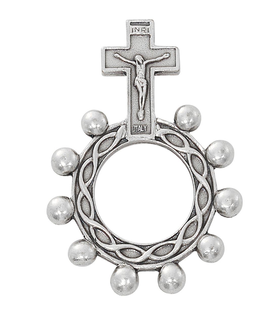 Rosary Ring-Crucifix-Silver- 119-28/MCV
