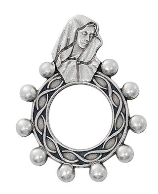Rosary Ring-O.L. Of Sorrows-Silver