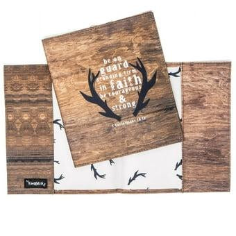 Bible Cover-Deer Antlers-1Co 16:13
