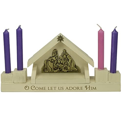 Advent/Wreath/LetUsAdore/White