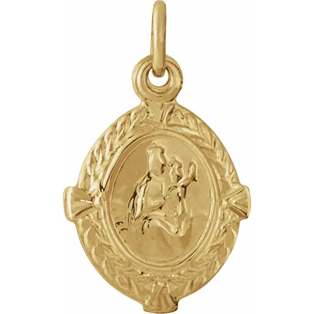 Pendant/14KYG/Scapular-12 x 9mm
