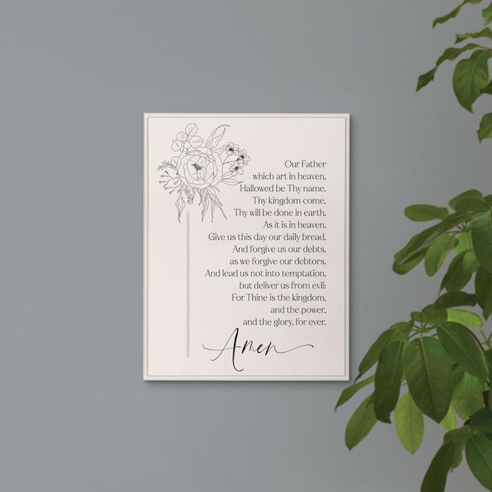 Plaque/Our Father/12x16
