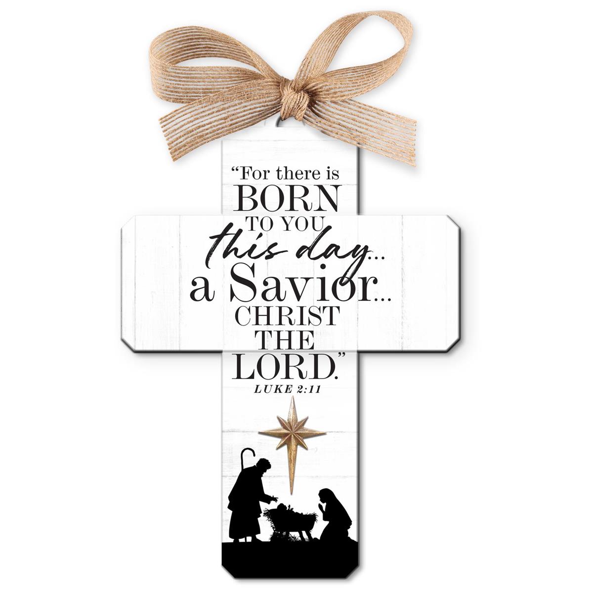 Ornament-Cross-Luk 2:11-This Day A Savior