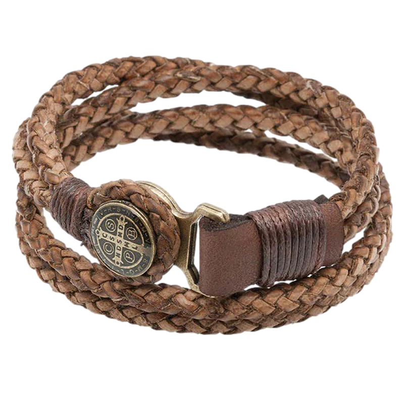 Bracelet-St Benedict-Cord-Mens