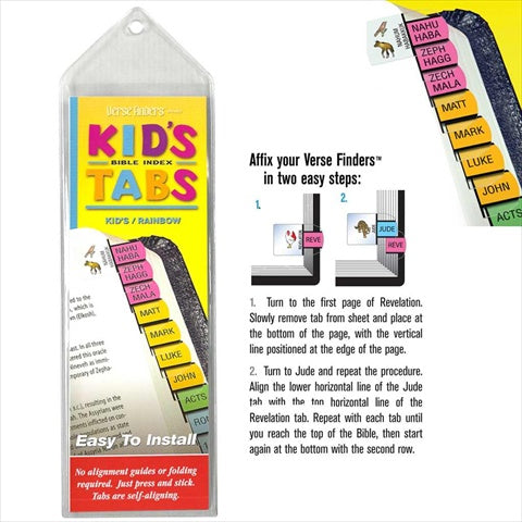 Bible Index Tabs/Kid's/Rainbow