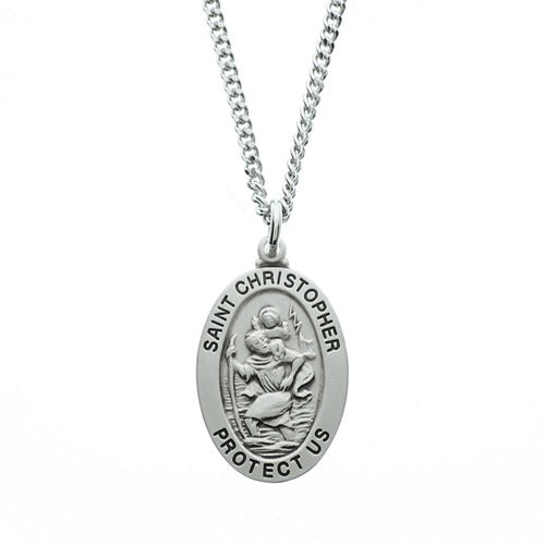 Necklace/SS/St Christopher/L461